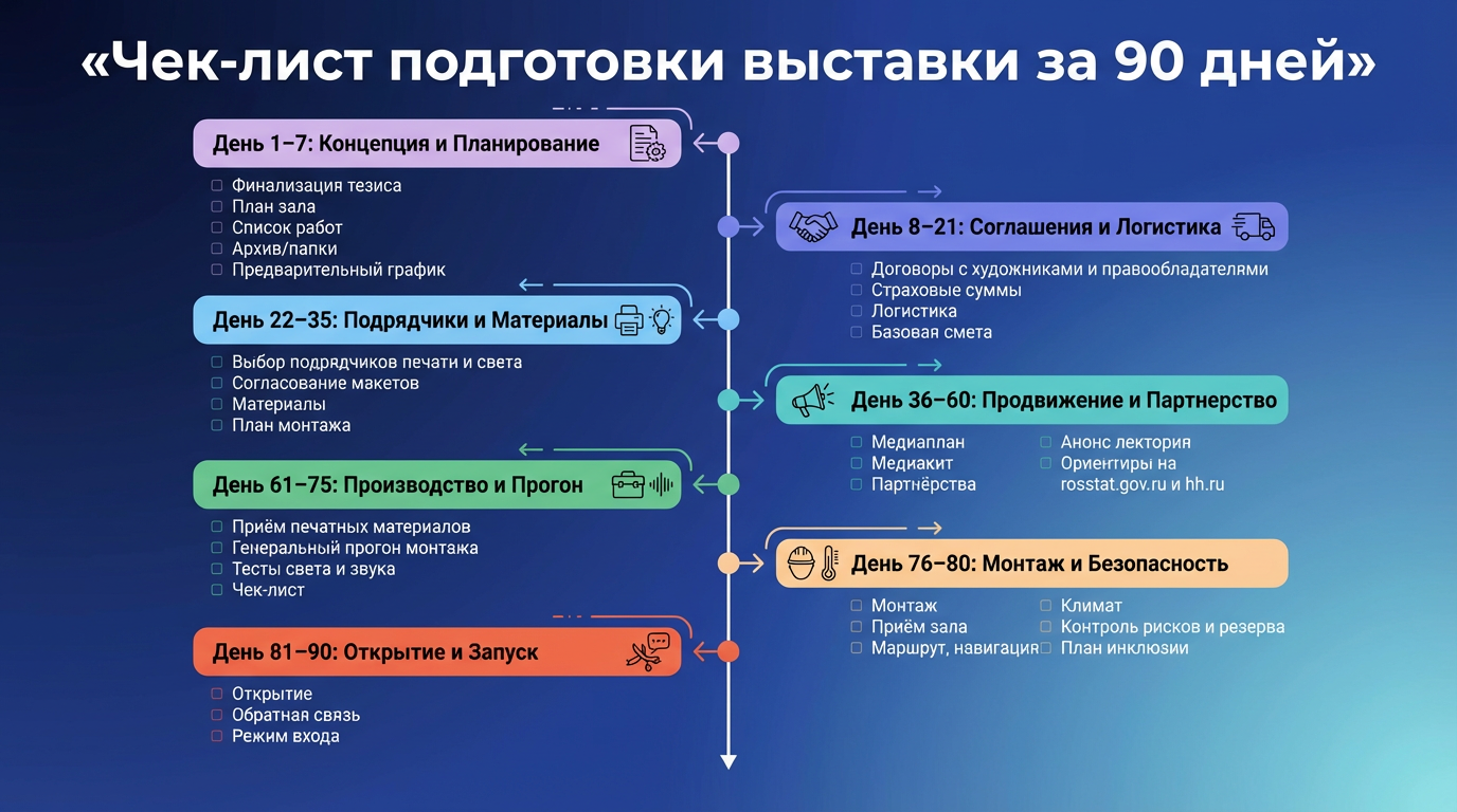 Чек-лист подготовки выставки